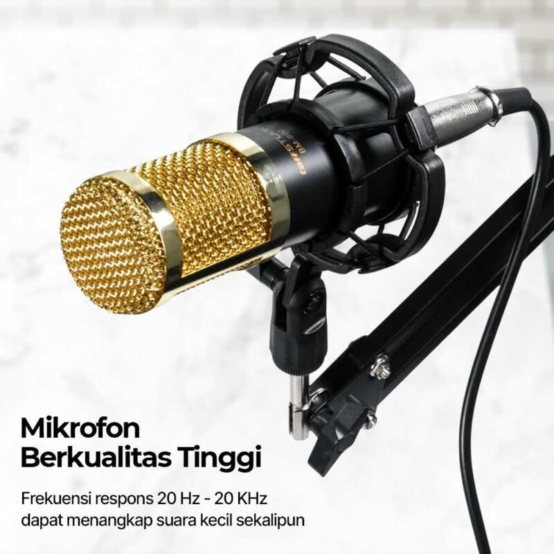 Mikrofon Kondenser XLR Condenser Mic Cardioid Studio - [MRH1] - Image 11