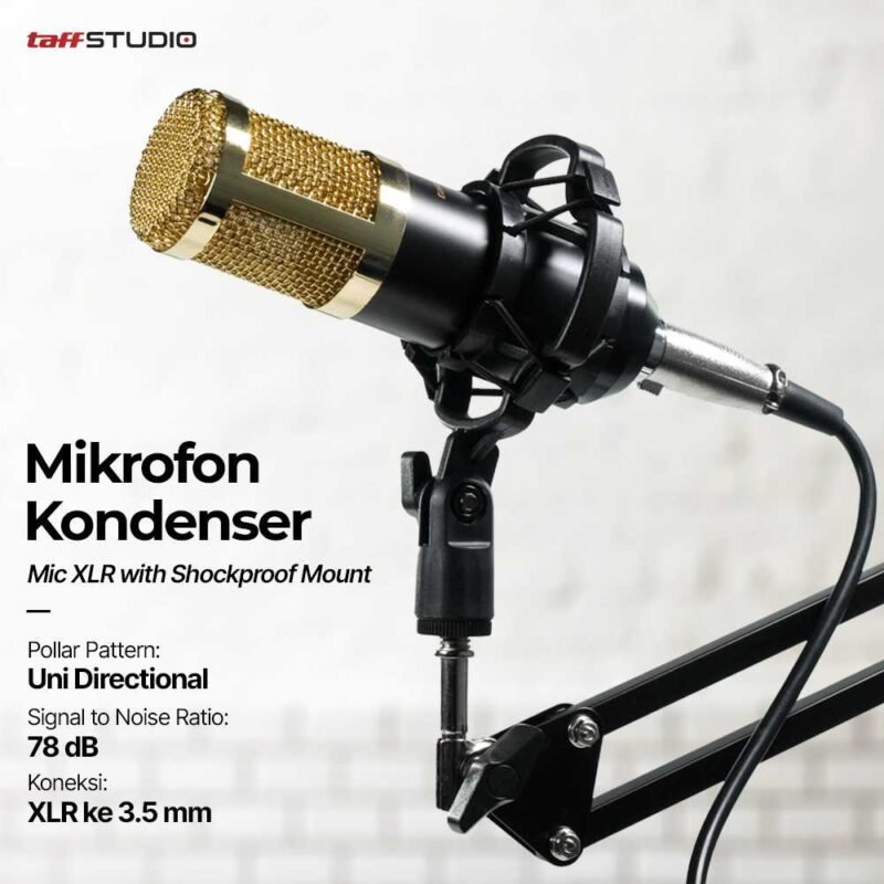 Mikrofon Kondenser XLR Condenser Mic Cardioid Studio - [MRH1] - Image 13