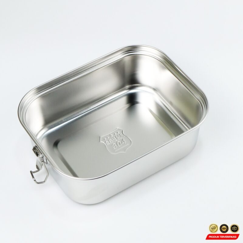 HE JIA FAN LE Kotak Makan Lunch Box Stainless Steel – [MRH2] - Image 4
