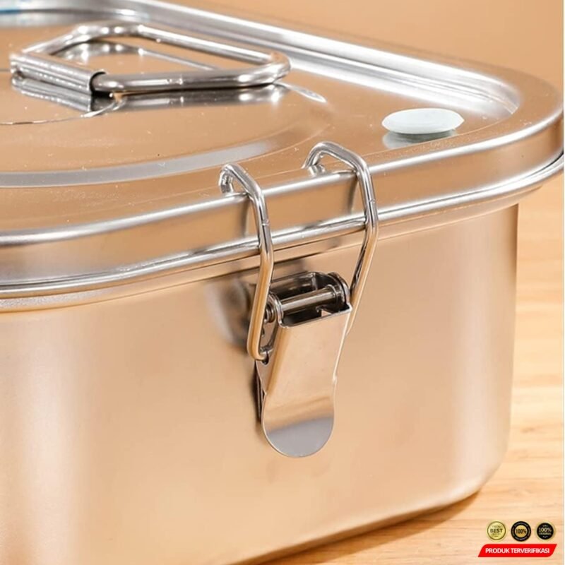 HE JIA FAN LE Kotak Makan Lunch Box Stainless Steel – [MRH2] - Image 7