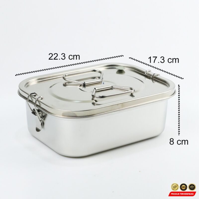 HE JIA FAN LE Kotak Makan Lunch Box Stainless Steel – [MRH2] - Image 9