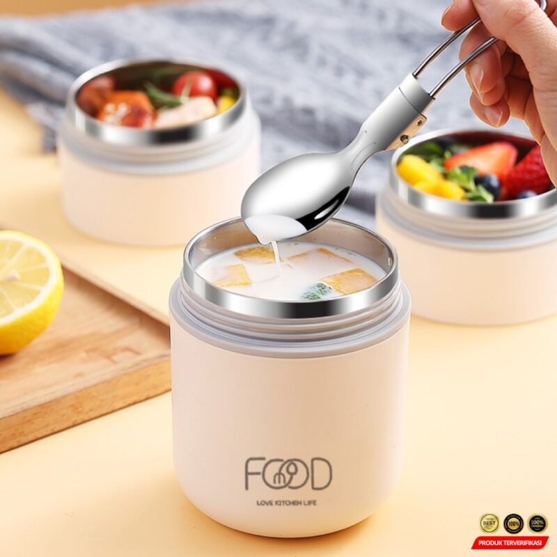 Kotak Makan Tahan Panas Lunch Box Double Layer – [MRH2] - Image 7