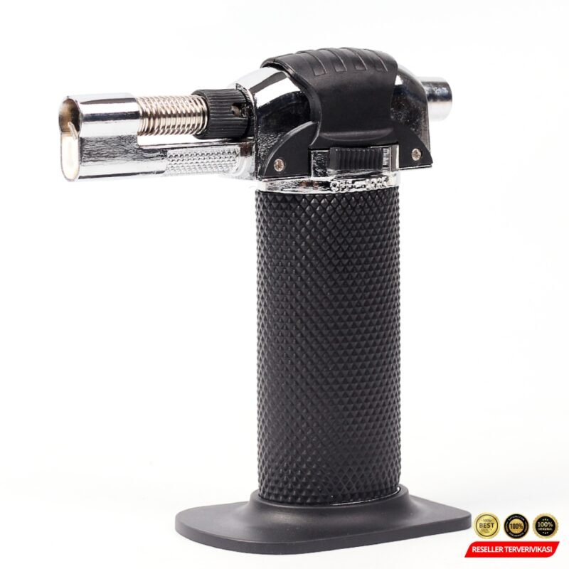 Yofeil Mancis Korek Api Gas Refillable Butane Torch Flame Gun - Black [MRH2] - Image 3