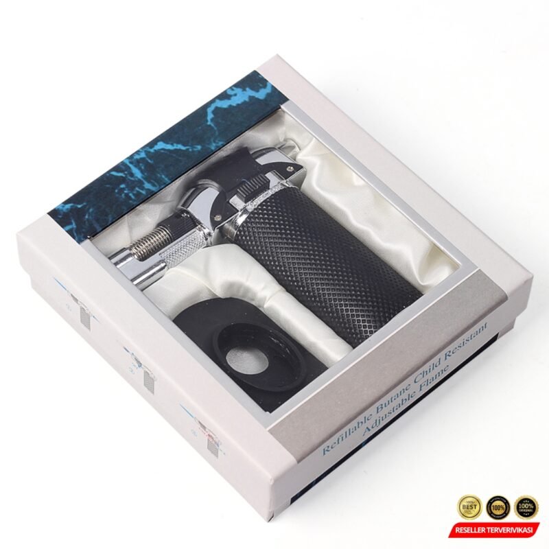 Yofeil Mancis Korek Api Gas Refillable Butane Torch Flame Gun - Black [MRH2] - Image 8