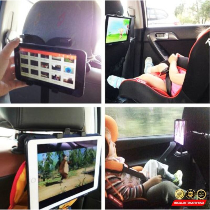 Tendway Universal Backseat Tablet Holder Mobil 8-11 Inch - Black [MRH2] - Image 7