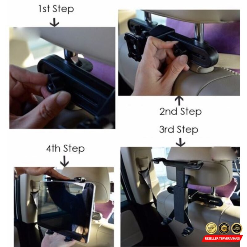 Tendway Universal Backseat Tablet Holder Mobil 8-11 Inch - Black [MRH2] - Image 8