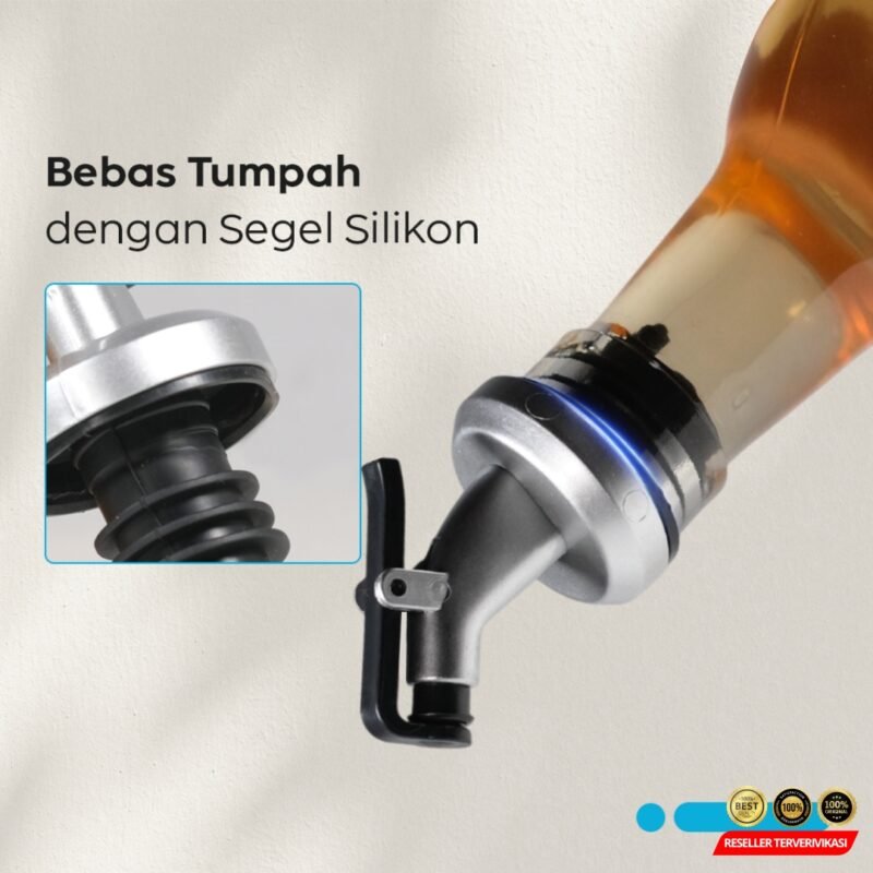 LeePourer Tutup Botol Minyak Olive Oil Vinegar Lock Plug Seal - Black [MRH2] - Image 4