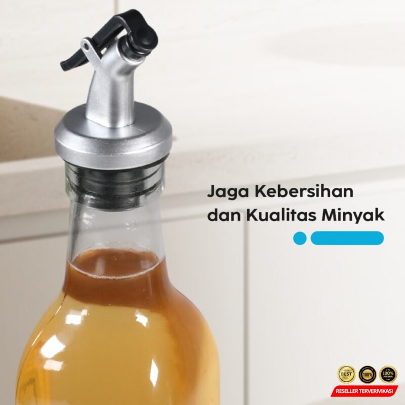 LeePourer Tutup Botol Minyak Olive Oil Vinegar Lock Plug Seal - Black [MRH2] - Image 5