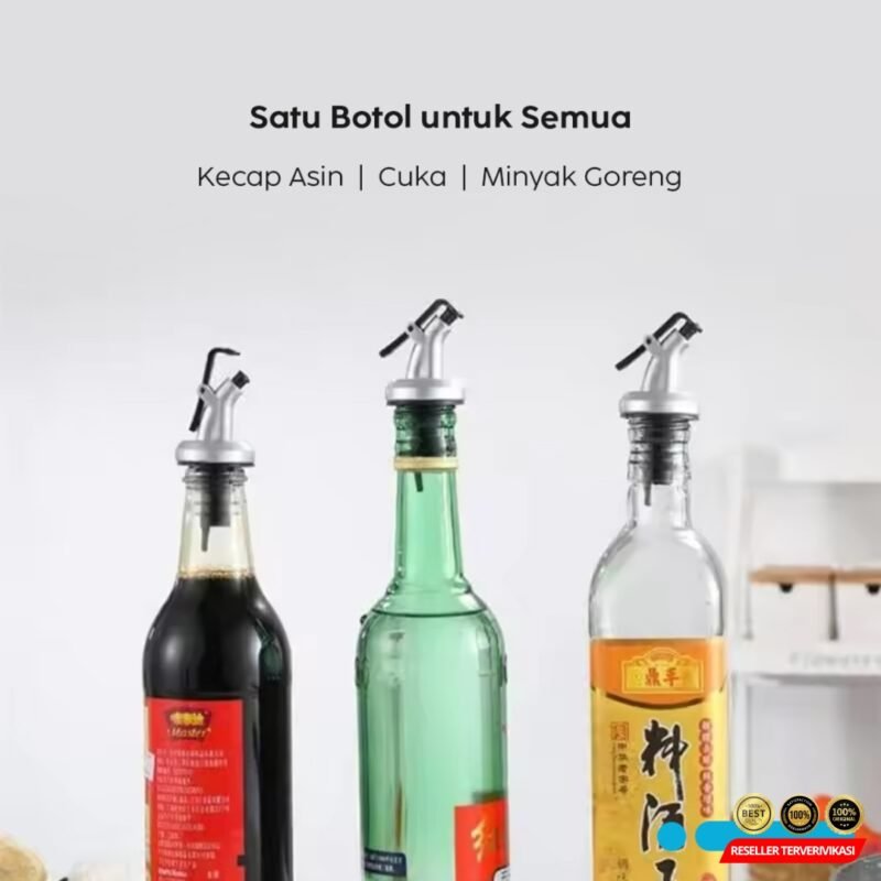 LeePourer Tutup Botol Minyak Olive Oil Vinegar Lock Plug Seal - Black [MRH2] - Image 6