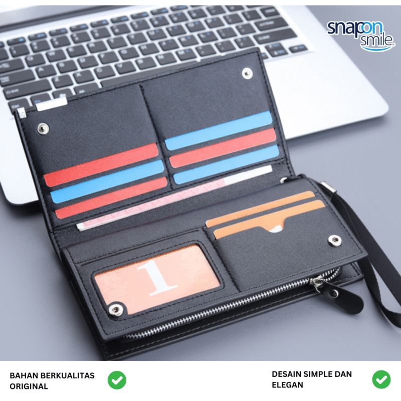 Zolizeon Dompet Kulit Panjang Pria Wanita Ekslusif Model Panjang Original Import [MRH3] - Image 5
