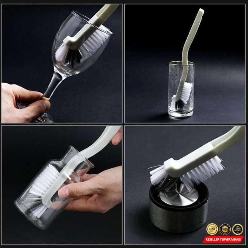 PERFFEE Sikat Pembersih Botol Gelas 90 Derajat Gagang Panjang - [White] - [MRH2] - Image 8