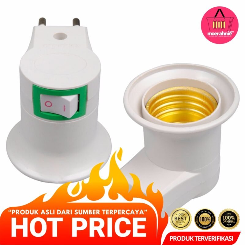 Fitting Lampu Bohlam Portable