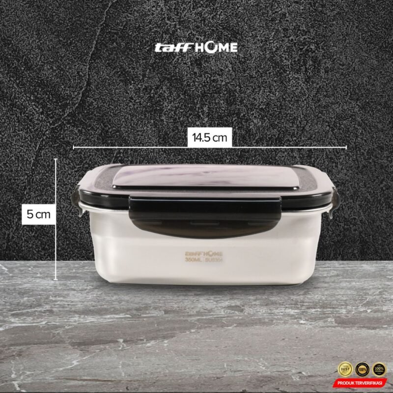 TaffHOME Kotak Makan Anti Tumpah Lunch Box Stainless Steel – [MRH2] - Image 9