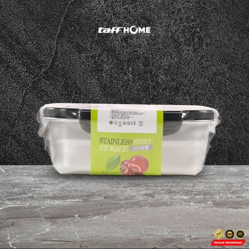 TaffHOME Kotak Makan Anti Tumpah Lunch Box Stainless Steel – [MRH2] - Image 10
