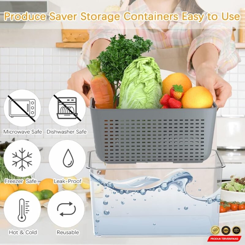 SHIMOYAMA Kotak Kontainer Makanan Kulkas 1.7L – [MRH2] - Image 5