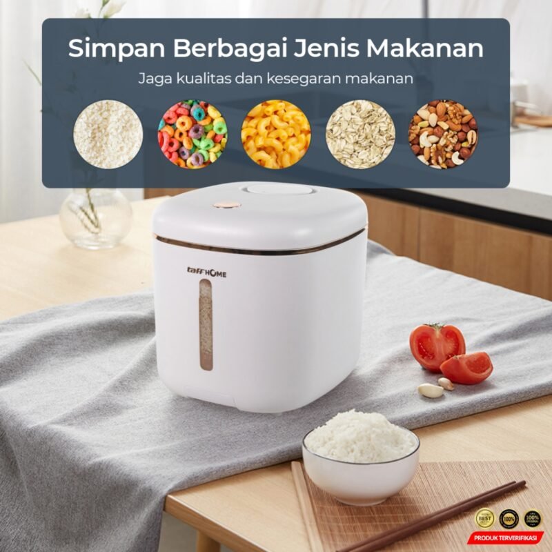 TaffHOME Wadah Penyimpan Beras Makanan 5kg – [MRH2] - Image 5