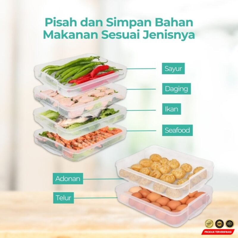 Luckyfox Kotak Kontainer Makanan Kulkas Storage Food Box – [MRH2] - Image 3