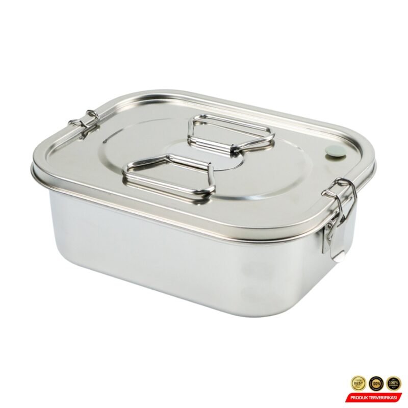 HE JIA FAN LE Kotak Makan Lunch Box Stainless Steel – [MRH2] - Image 2