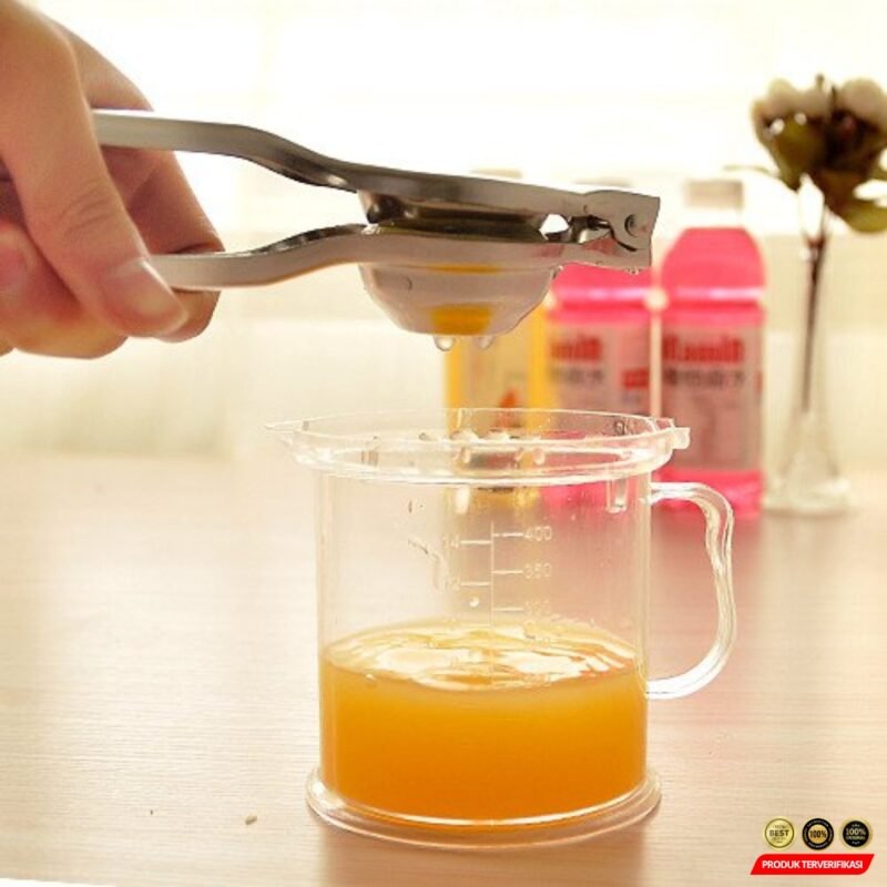 Jinmeiqi Alat Peras Jeruk Lemon Squeezer Pressed Clip Stainless Steel [MRH2] - Image 2