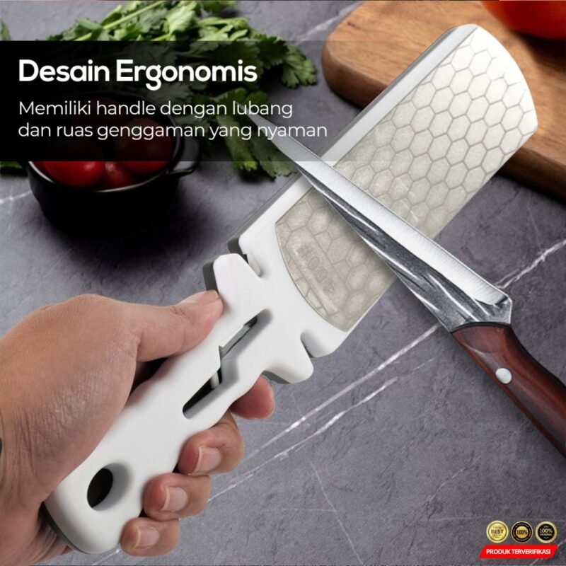 HCK Pengasah Pisau 5in1 Double Side Diamond Sharpening Knife – [MRH2] - Image 9