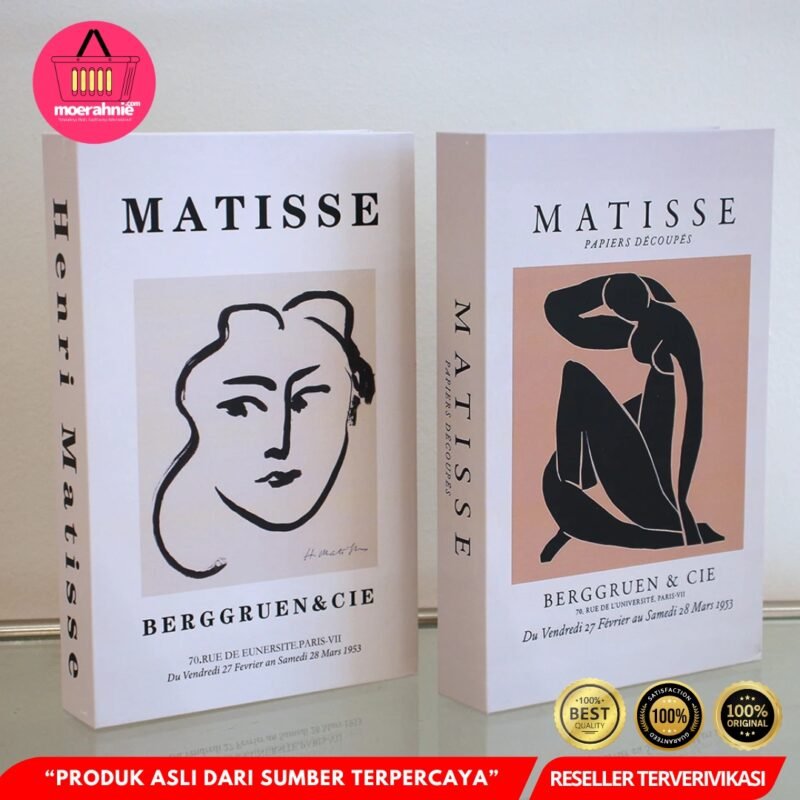 VILEAD Buku Pajangan Palsu Penyimpanan Barang Dummy Book Organizer Matisse - Multi-Color [MRH2] - Image 4