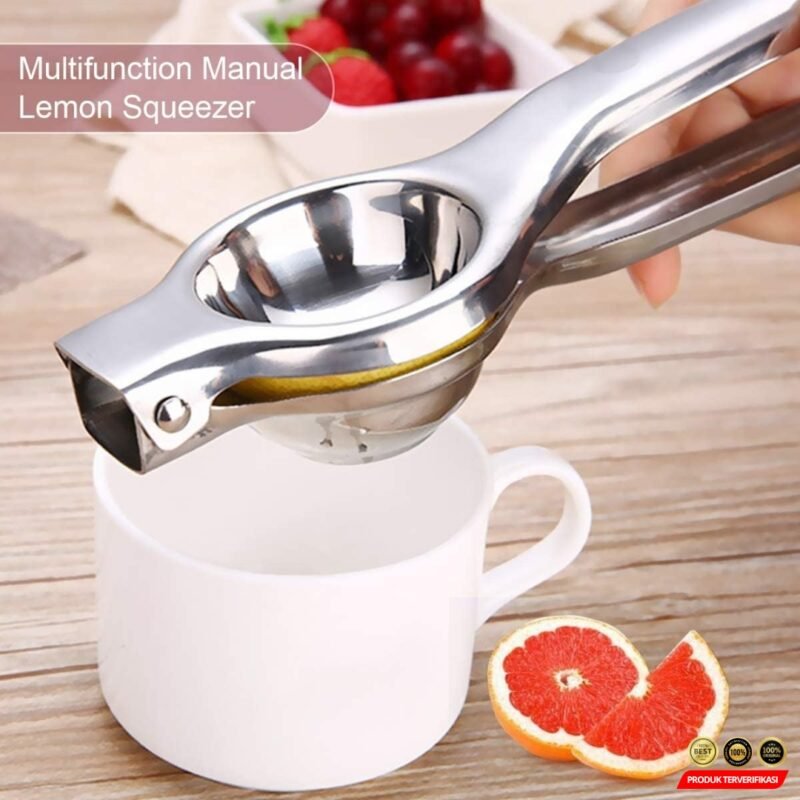 Jinmeiqi Alat Peras Jeruk Lemon Squeezer Pressed Clip Stainless Steel [MRH2] - Image 5