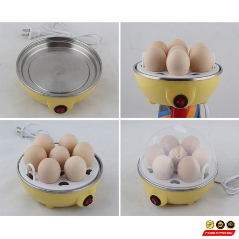 Alat Rebus Telur Electric Egg Cooker Boiler 350W - Yellow [MRH2] - Image 6
