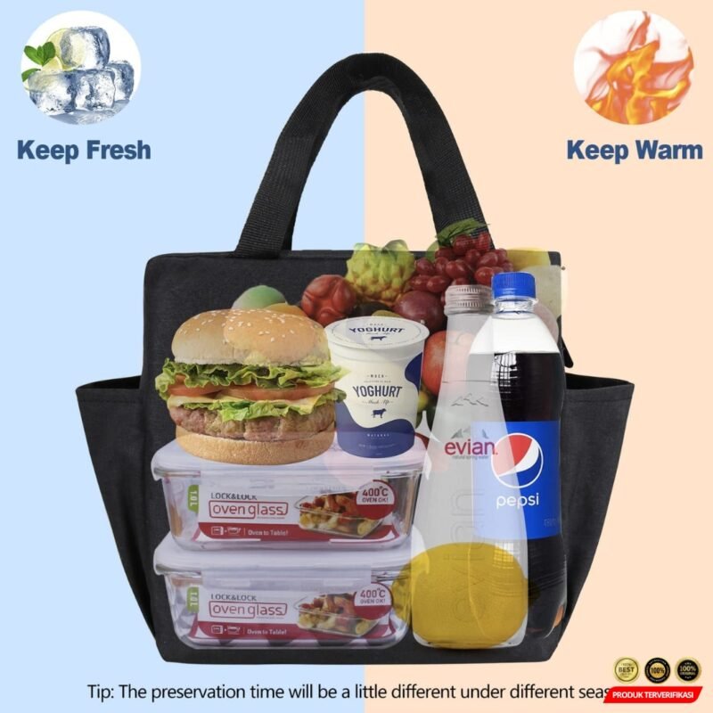 Tas Bekal Tahan Panas Dingin Aluminium Foil Insulated Bag – [MRH1] - Image 5