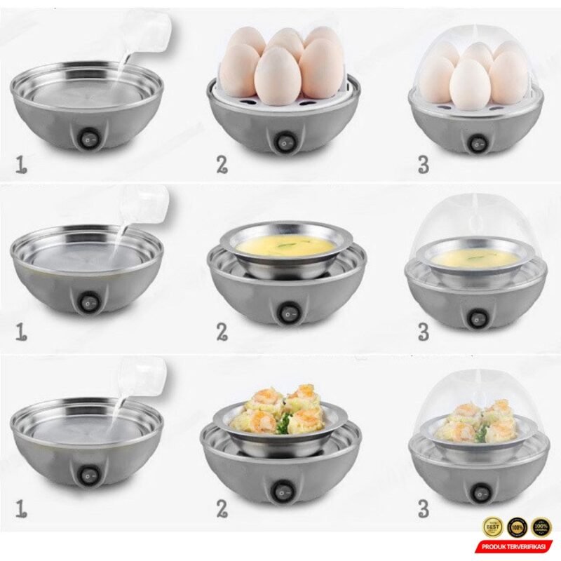 Alat Rebus Telur Electric Egg Cooker Boiler 350W - Yellow [MRH2] - Image 7