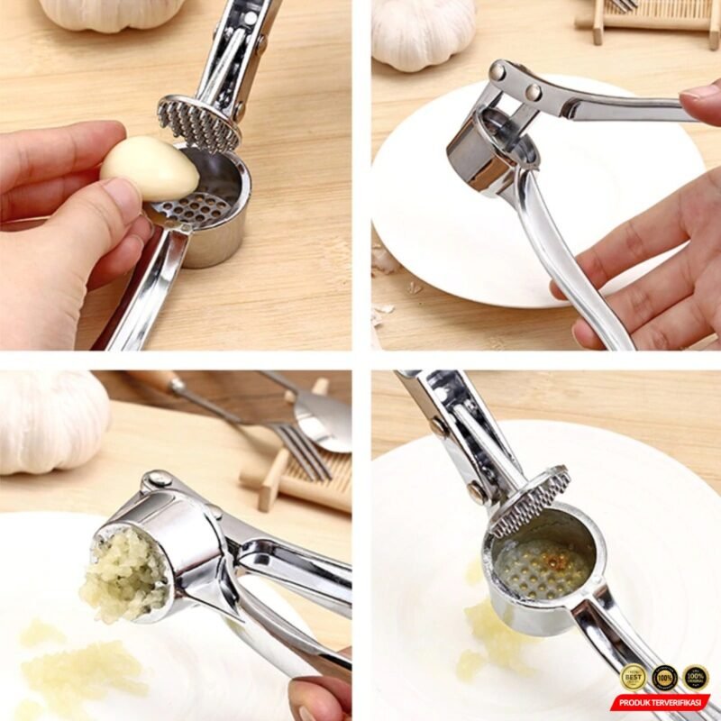 TaffHOME Penghancur Bawang Putih Stainless Steel Garlic Pressure [MRH2] - Image 7