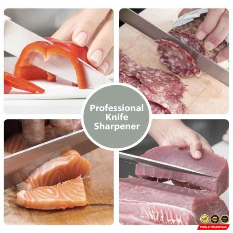 HCK Pengasah Pisau 5in1 Double Side Diamond Sharpening Knife – [MRH2] - Image 4