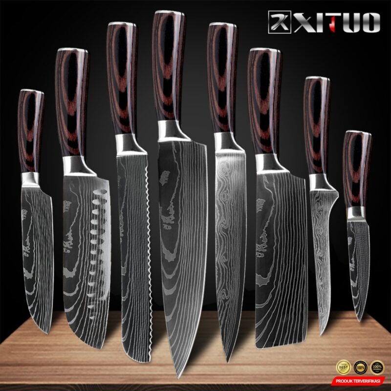 XITUO Pisau Dapur Serbaguna Stainless Steel 8 inci – [MRH2] - Image 8