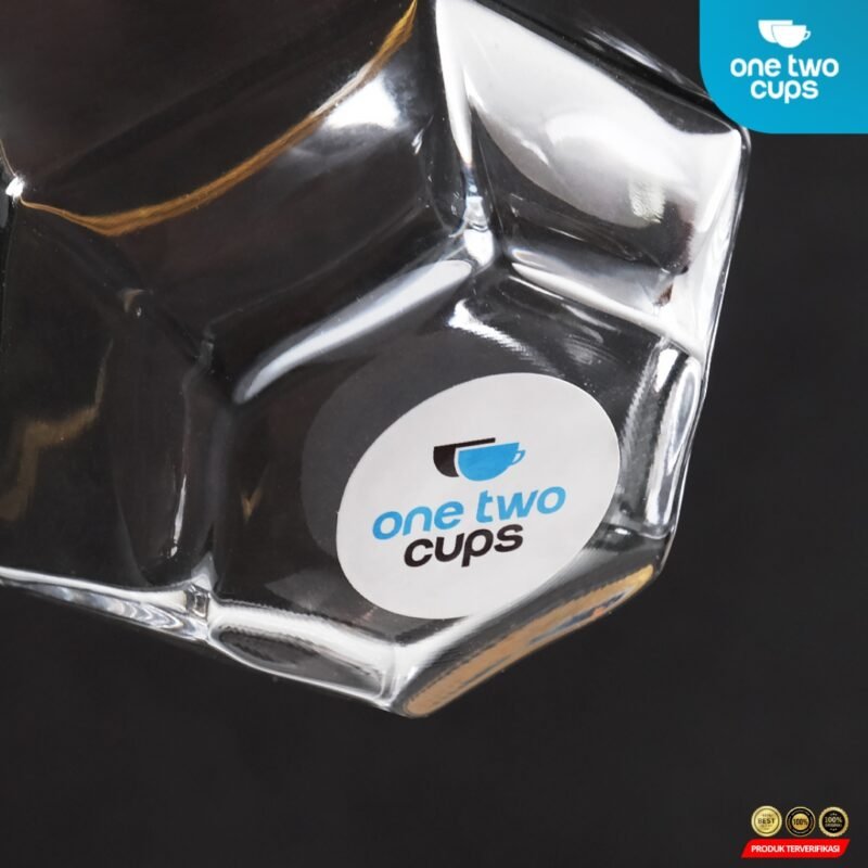 One Two Cups Gelas Kaca Aesthetic Kopi Teh Diamond Crystal Glass 310ml - [MRH2] - Image 9