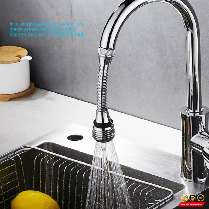 ICOCO Filter Keran Air Aerator Nozzle Fleksibel 15 cm - [Silver] - [ MRH2] - Image 3
