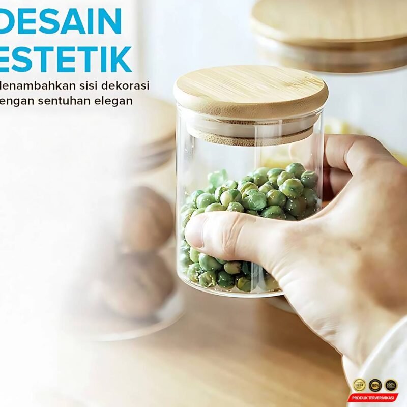 Toples Kaca Penyimpanan Makanan