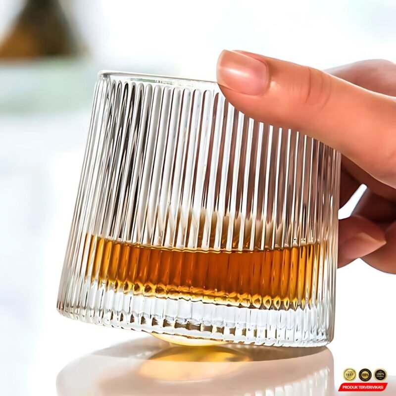 Gelas Whisky Crystal Spinning