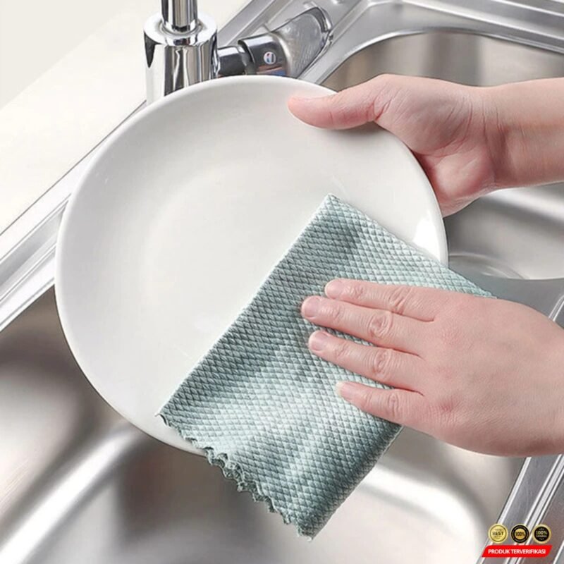 Strongwell Kain Lap Microfiber Cleaning Cloth 3 PCS - MultiColor - [MRH2] - Image 3