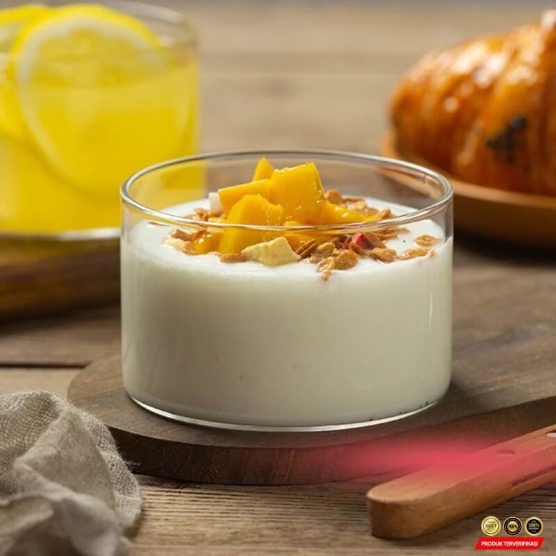 TinYi Gelas Kaca Aesthetic Pudding Es Krim Dessert Glass - Transparent - [MRH2] - Image 4