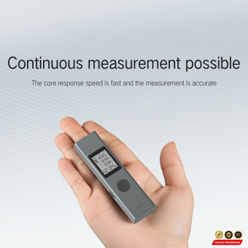ATuMan Pengukur Jarak Laser Distance Meter Portable Rechargeable 30M - Gray - [MRH2] - Image 4