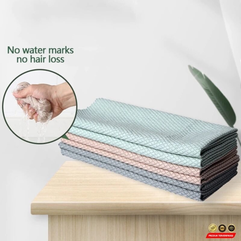 Strongwell Kain Lap Microfiber Cleaning Cloth 3 PCS - MultiColor - [MRH2] - Image 4
