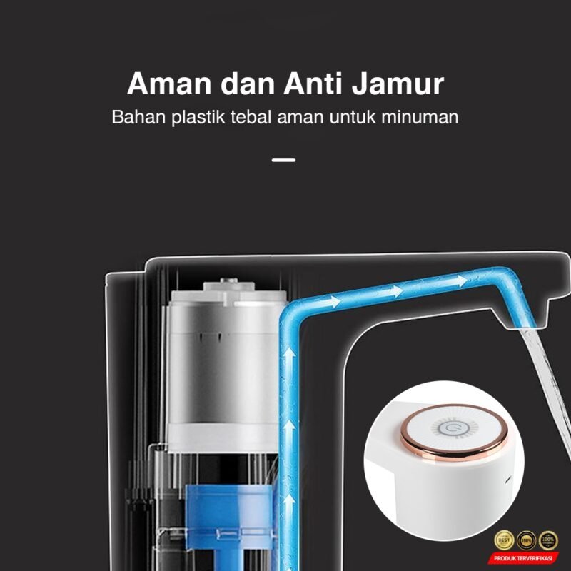 Kings Pompa Galon Elektrik Water One Key Dual Pump 800mAh - White [MRH2] - Image 9