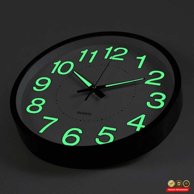 Jam Dinding Bulat Quartz