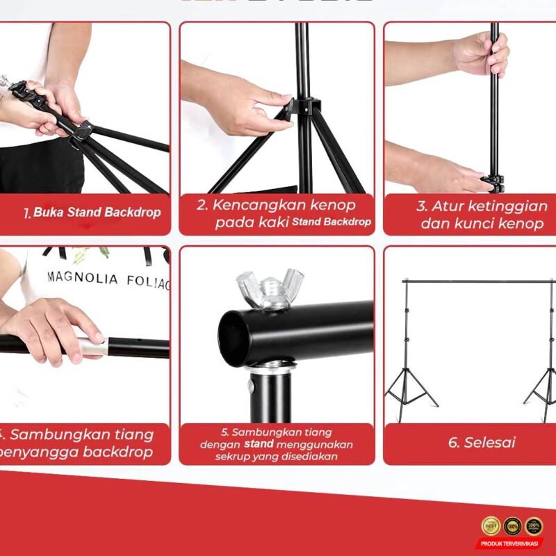 Bracket Stand Backdrop Foto Studio Aluminium