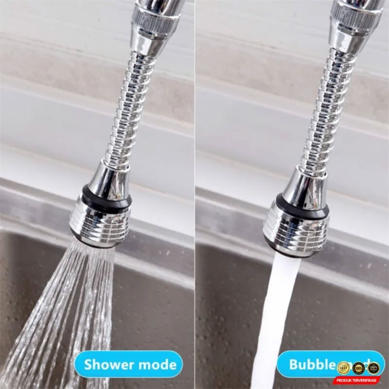 ICOCO Filter Keran Air Aerator Nozzle Fleksibel 15 cm - [Silver] - [ MRH2] - Image 4