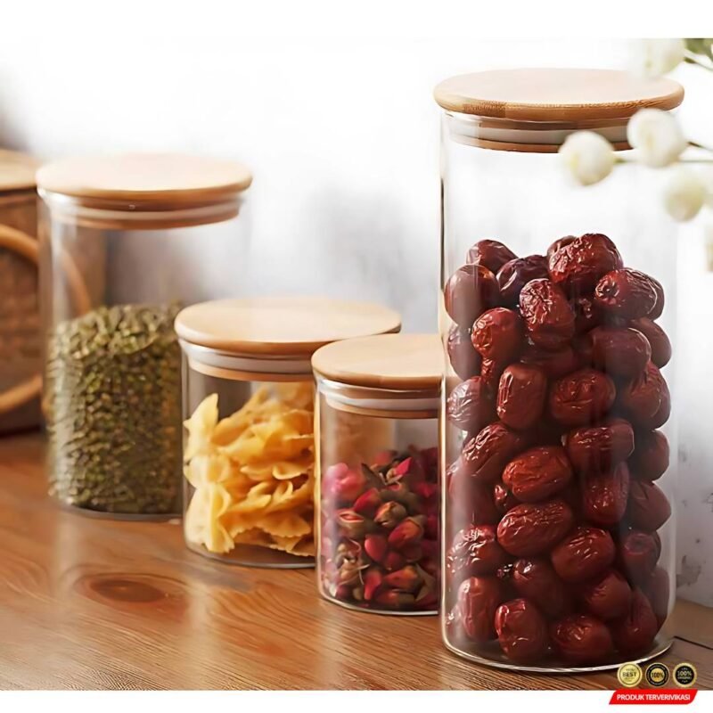 Toples Kaca Penyimpanan Makanan