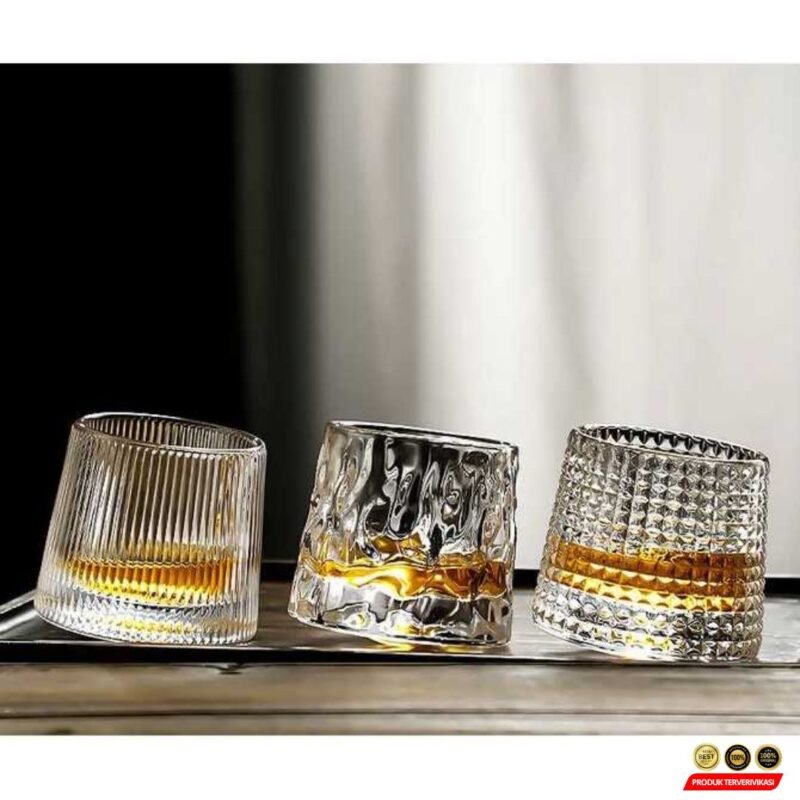 Gelas Whisky Crystal Spinning
