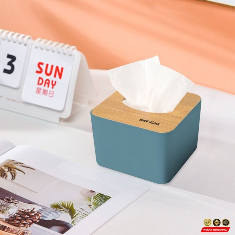 TaffHOME Kotak Tisu Kayu Multifungsi Wooden Tissue Box - [MRH2] - Image 5