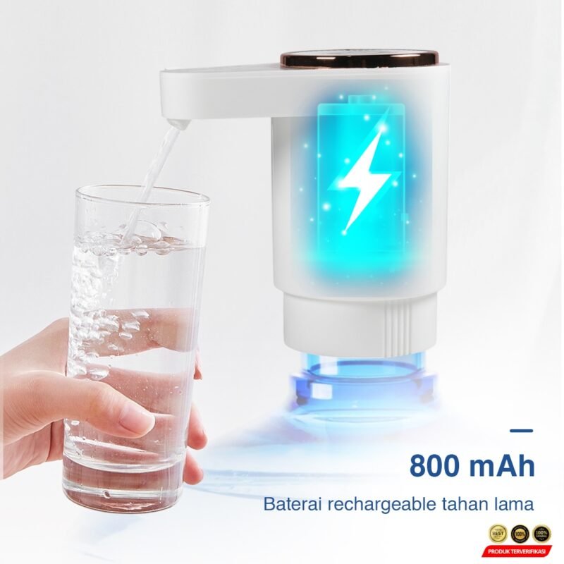 Kings Pompa Galon Elektrik Water One Key Dual Pump 800mAh - White [MRH2] - Image 8