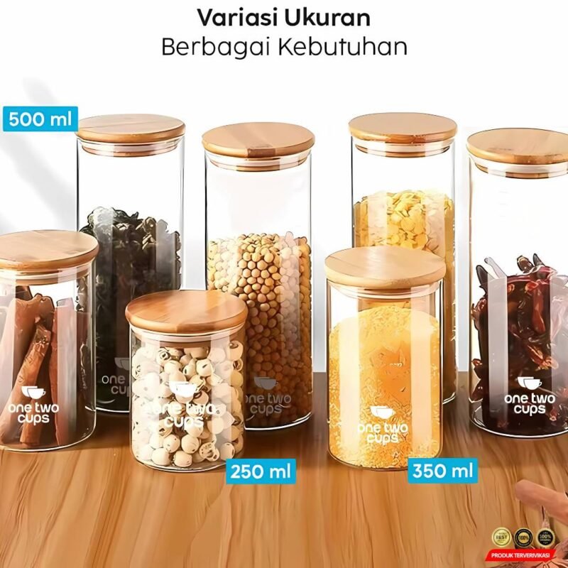 Toples Kaca Penyimpanan
