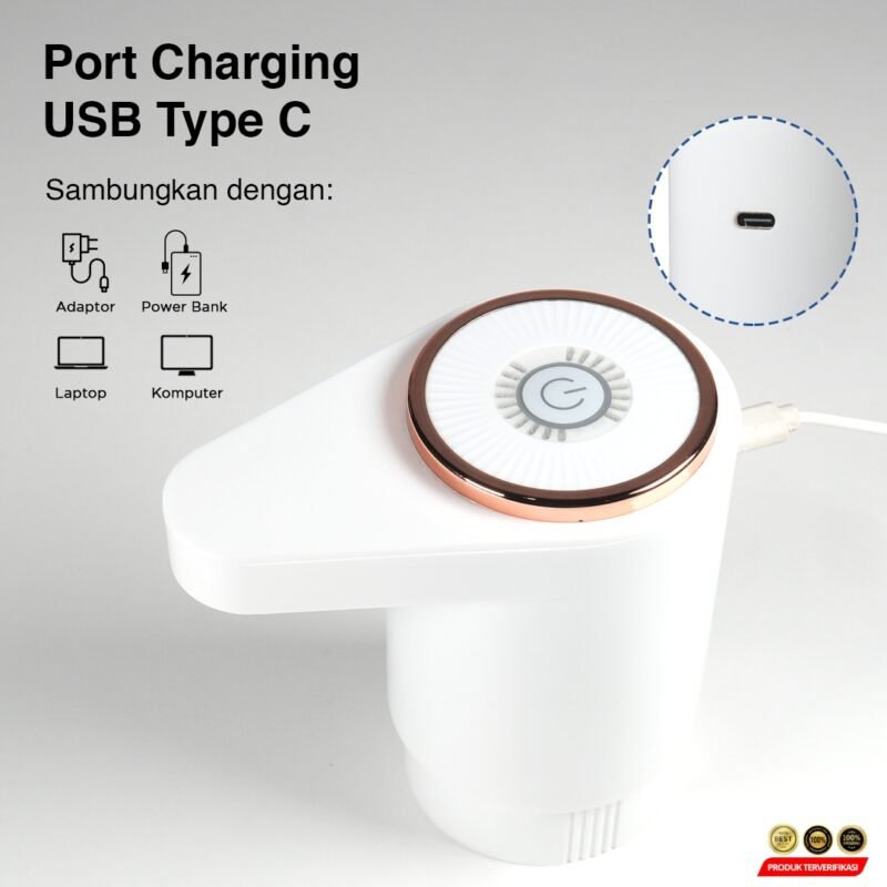 Kings Pompa Galon Elektrik Water One Key Dual Pump 800mAh - White [MRH2] - Image 7